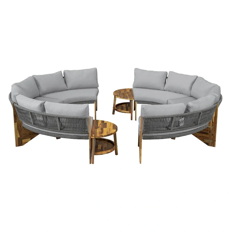 6-Person Outdoor Seating Group with Cushions & 1Coffee Table