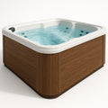 Spa rigide 200x200x95 cm blanc/marron bois 4 personnes CgsHuTm370qY(Blanc/Marron bois)