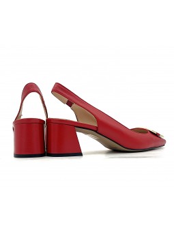 Escarpin Stocks Permanents Virgie / Rouge