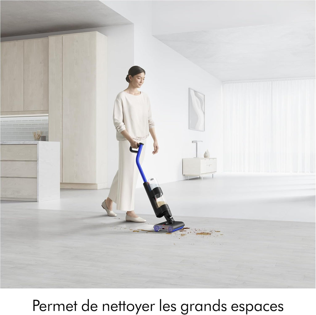 WashG1 Nettoyeur de sols durs – Nettoyage Humide Puissant (Noir/Bleu)