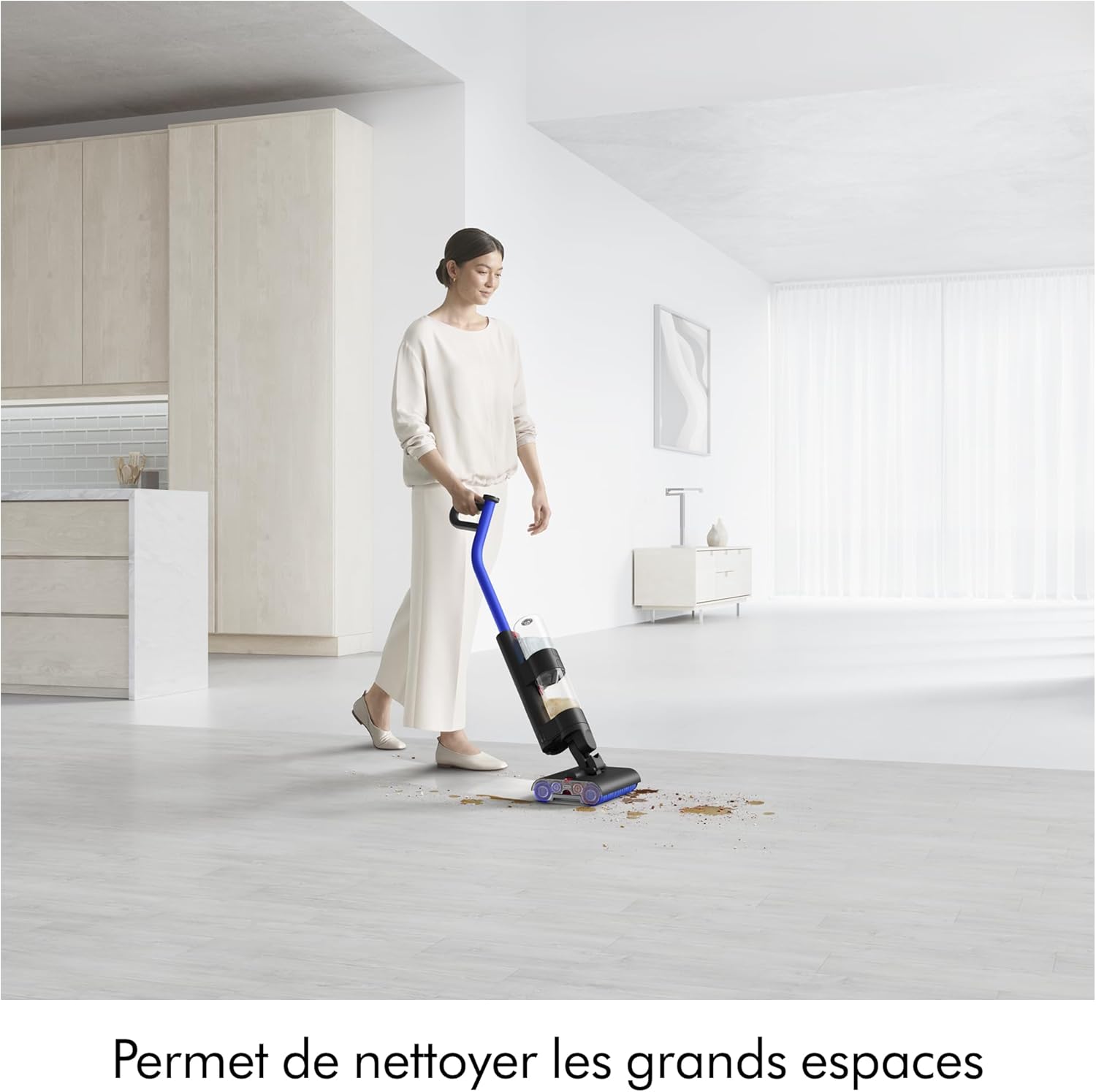 WashG1 Nettoyeur de sols durs – Nettoyage Humide Puissant (Noir/Bleu)