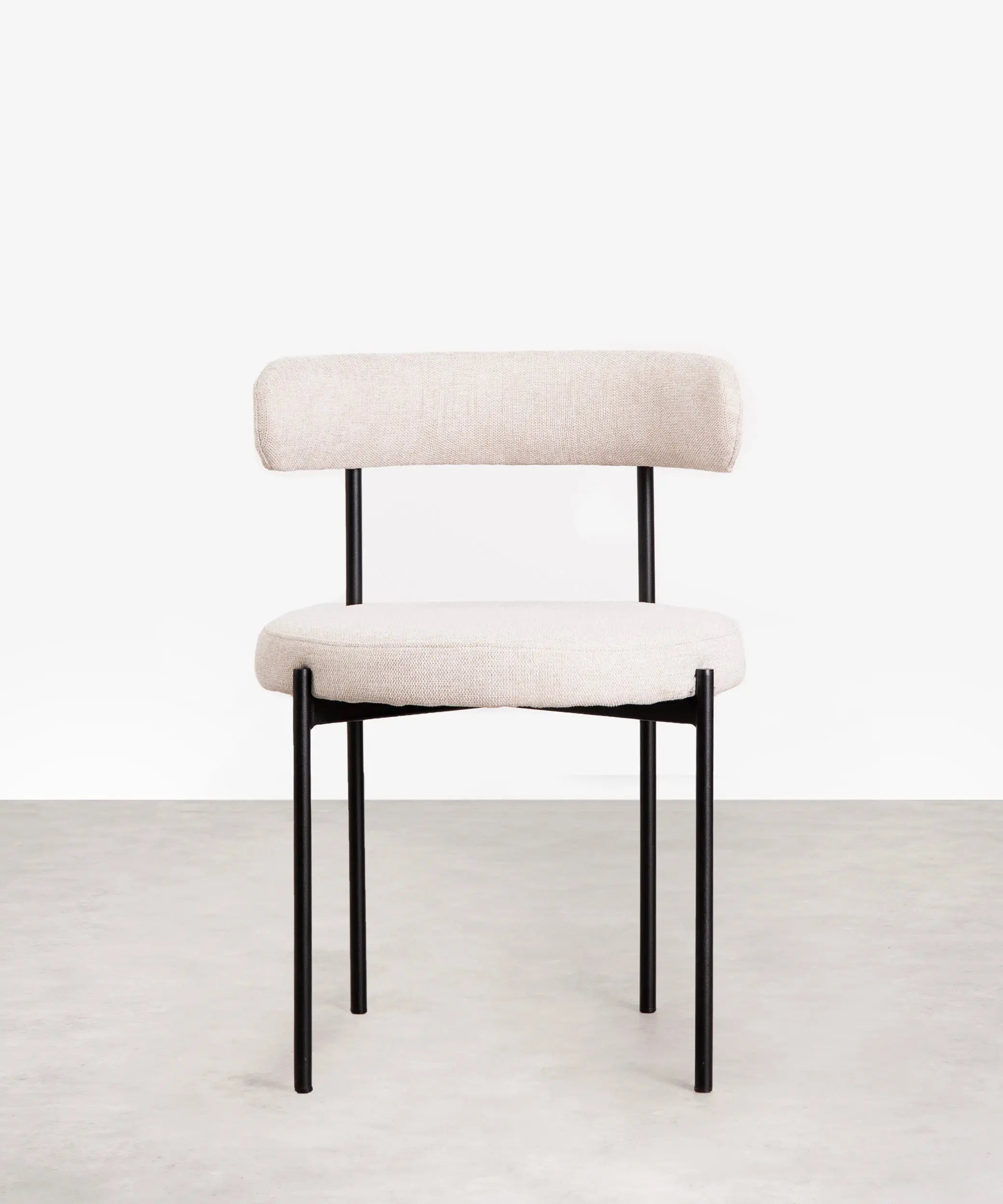 Silla de Comedor en Tela y Metal Alexia