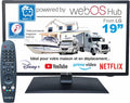 Unispectra  19” Smart TV (webOS) avec Télécommande Magique 12v HDR 230v 24v TV TNT et Tuner Sat 3xHDMI 2xUSB. Téléviseurs 12V pour Camping-Cars, caravanes, fourgonnettes, Bateaux