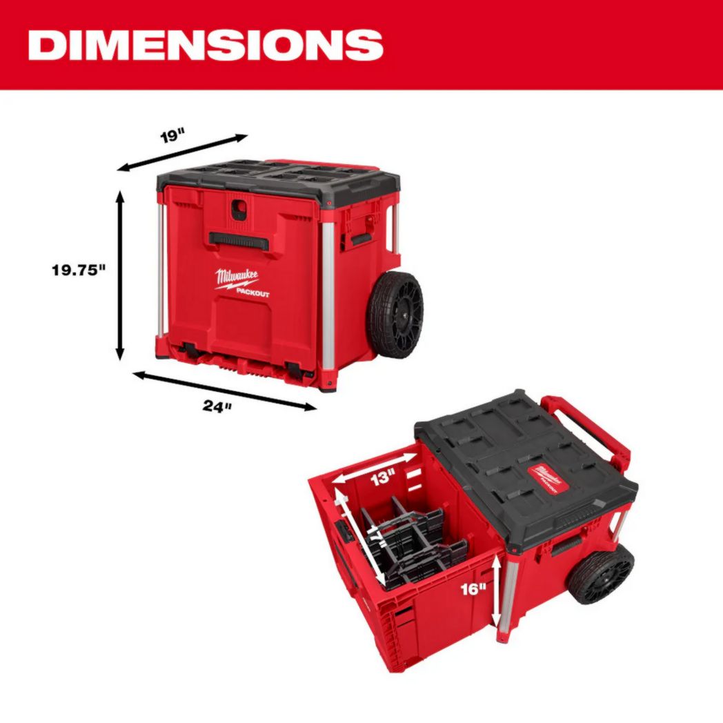 Milwaukee 48-22-8420- Boîte à outils à roulettes PACKOUT™