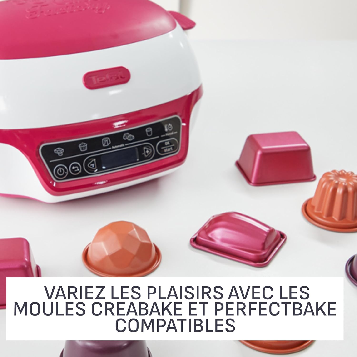Cake Factory Délices, Machine à gâteaux, 5 programmes, mode manuel, moules muffins, cakes, madeleines, donuts