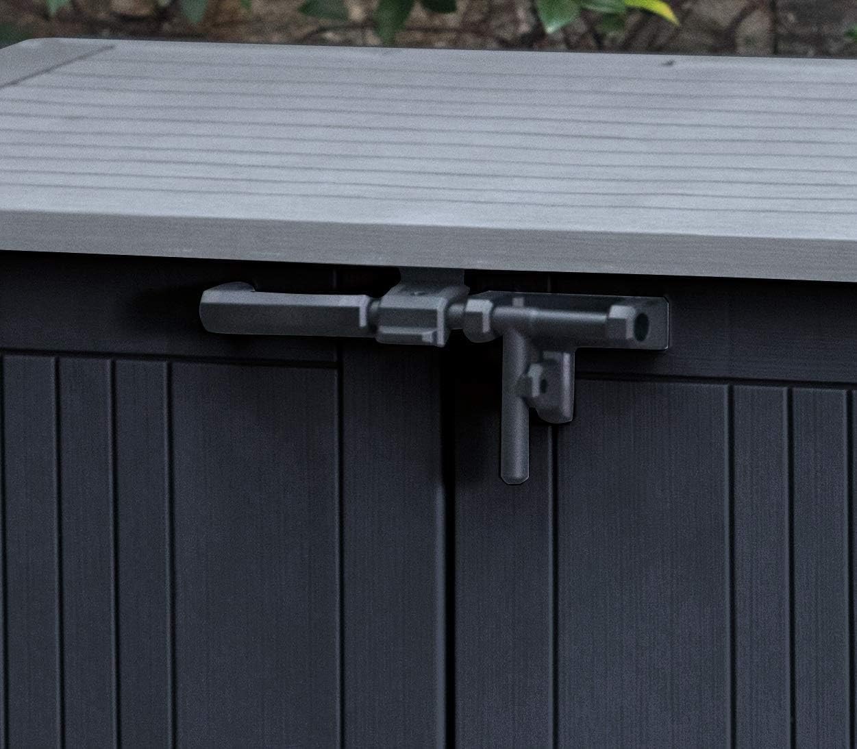 KETER Abri Horizontal Range Poubelle SIO Nova - 880 litres - Noir