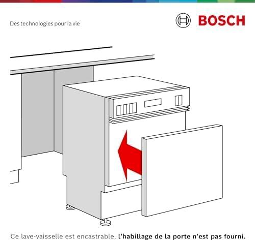 Bosch SMV4HVX45E - Série 4, Lave-vaisselle intégrable - 60cm - Home Connect - 13 couverts - Moteur EcoSilence