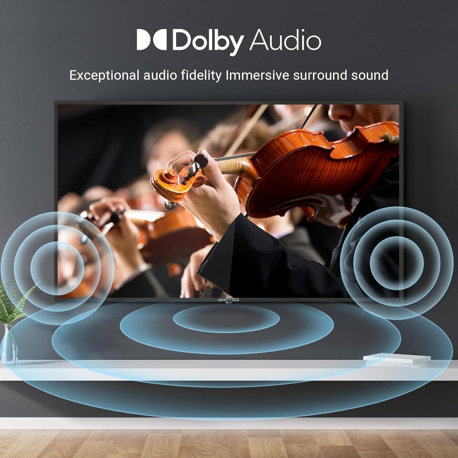 AG42F3 Smart TV 42 Pouces(106cm), Andriod TV LED FHD,Dolby Audio,Google Assistance,Bluetooth Triple Tuner(DVB-C/S2/-T2),Google Play Store((DAZN/Disney+/Netflix/Prime Video/Youtube),WiFi