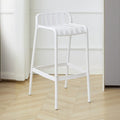 Minimalist Plastic Counter Bar Stool Outdoor Indoor
