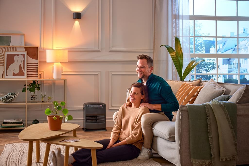 Poêle à pétrole électronique Qlima SRE3230TC 3kW, Rayonnant, Noir