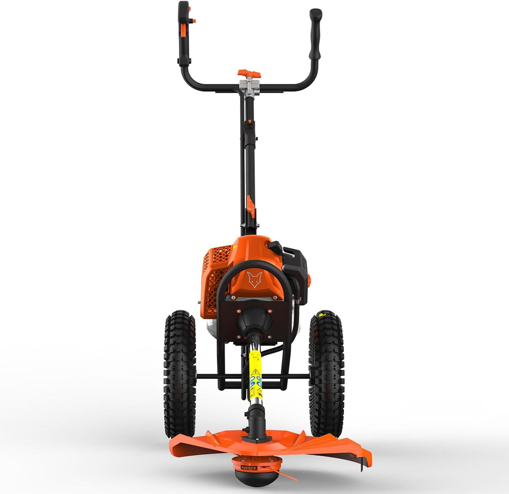 Fuxtec Débroussailleuse Thermique Coupe Bordure à Roues FX-FSR162 62cm3 Bobine de Fil, Ultra Maniable, Spécialement Conçue pour Les Grands Terrains et Protéger Votre Dos