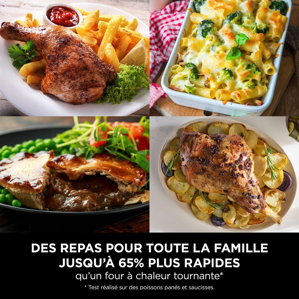 NINJA Foodi FlexDrawer Air Fryer 2 Compartiments Avec Séparateur Amovible, Grande Capacité 10.4L, Air Fryer 7-en-1, Max 240°C, Pièces Antiadhésives Amovibles Lavables Au Lave-Vaisselle, Noir
