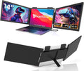 Moniteur pour Ordinateur Portable 14 "FHD 1080P IPS, Triple Écran Portatif USB C, Extension Écran pour Ordinateur Portable 14"-16" Compatible avec Mac, Windows, Chrome, Switch, PS45