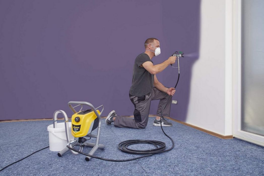 Pistolet de peinture airless WAGNER Control Pro 250 M pour peintures murales, apprêts, vernis et lasures, 15 m² - 2 min, réglage de la pression, 110 bar, tuyau de 9 m