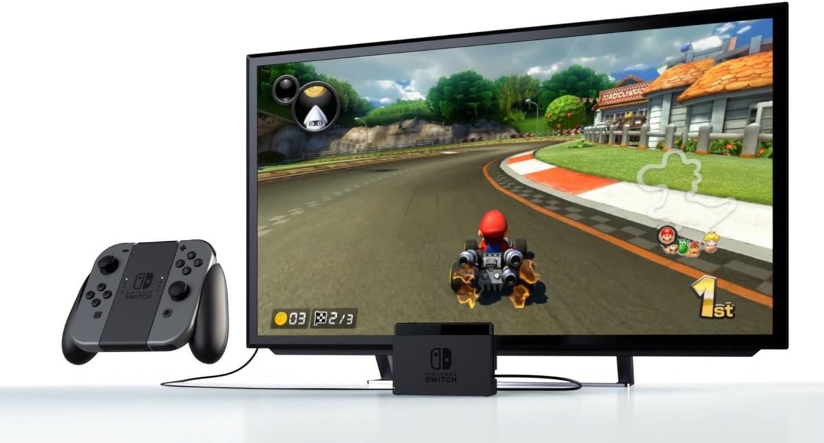 Nintendo Switch Console Rouge/Bleu Néon 32Go Pack + Mario Kart 8 Deluxe + Donkey Kong: Tropical Freeze
