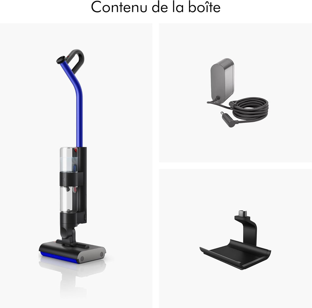 WashG1 Nettoyeur de sols durs – Nettoyage Humide Puissant (Noir/Bleu)