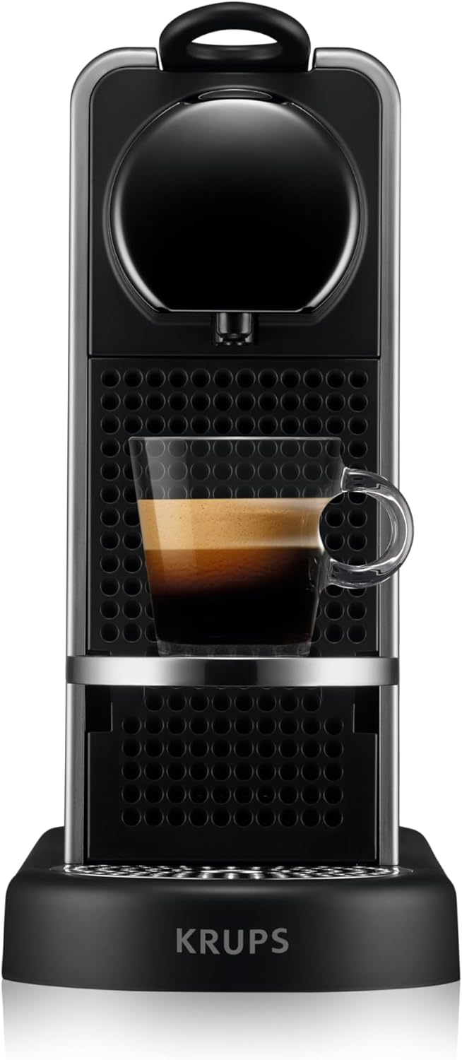 Machine à Café Nespresso Krups Citiz Platinum Titane Cafetière Dosettes YY5077FD