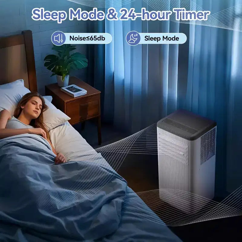 Portable Air Conditioners, Flarhetoric 10000 BTU Cooling/Fan/Dry 3 IN 1 Portable Ac unit for Room 560 SQ.FT, Units for Low Noise rooms