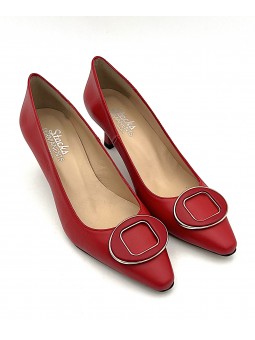 Escarpin Stocks Permanents Vera / Rouge