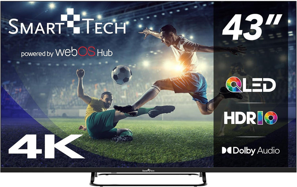 Smart Tech TV QLED 4K UHD 43' (109 cm) 43QW02V Web OS TV- 4xHDMI - 2xUSB - Dolby Vision - Dolby Atmos