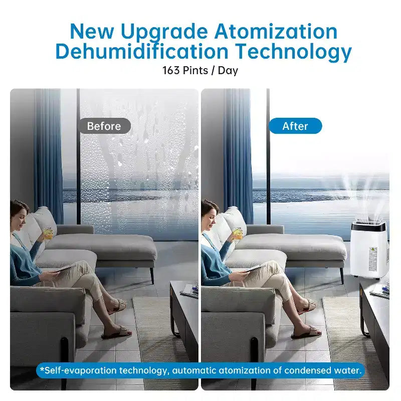 10000 BTU Portable Air Conditioner, Home AC/Air Conditioner with Remote Control for Room up to 450 Sq.Ft, 3-in-1 Functions/24 Hrs Timer/Caster Wheels