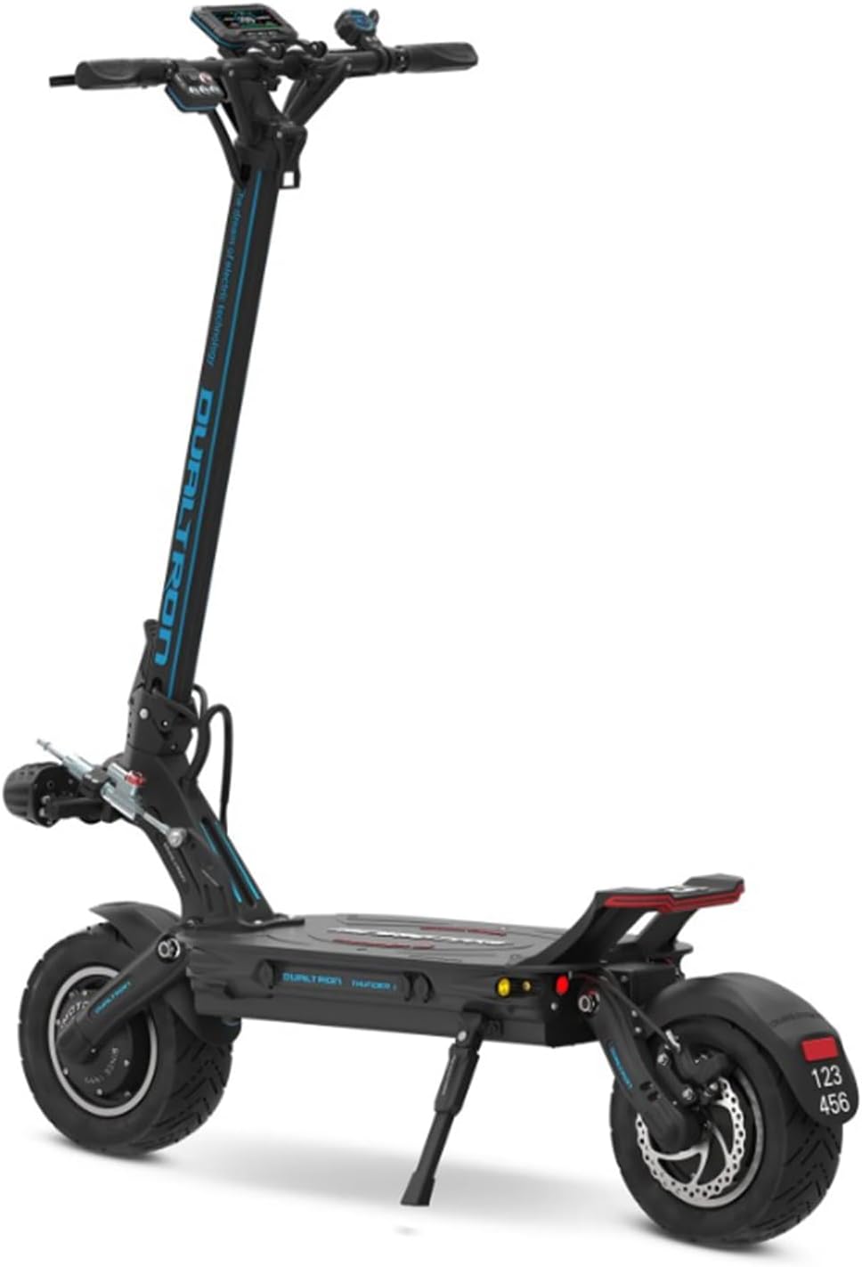 DUALTRON Trottinette Electrique Adulte Thunder 3-72V 40Ah, 2 Moteur 2500W, Autonomie jusqu'à 125km, 25km/h, Rapide puissante et Confortable, Noire