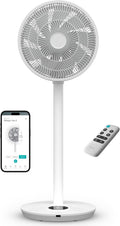 Duux Ventilateur intelligent Whisper Flex 2 – ultra silencieux 13 dB – mode nuit & minuterie – hauteur réglable (54–92 cm) – 2W éco – contrôle app & télécommande – Blanc