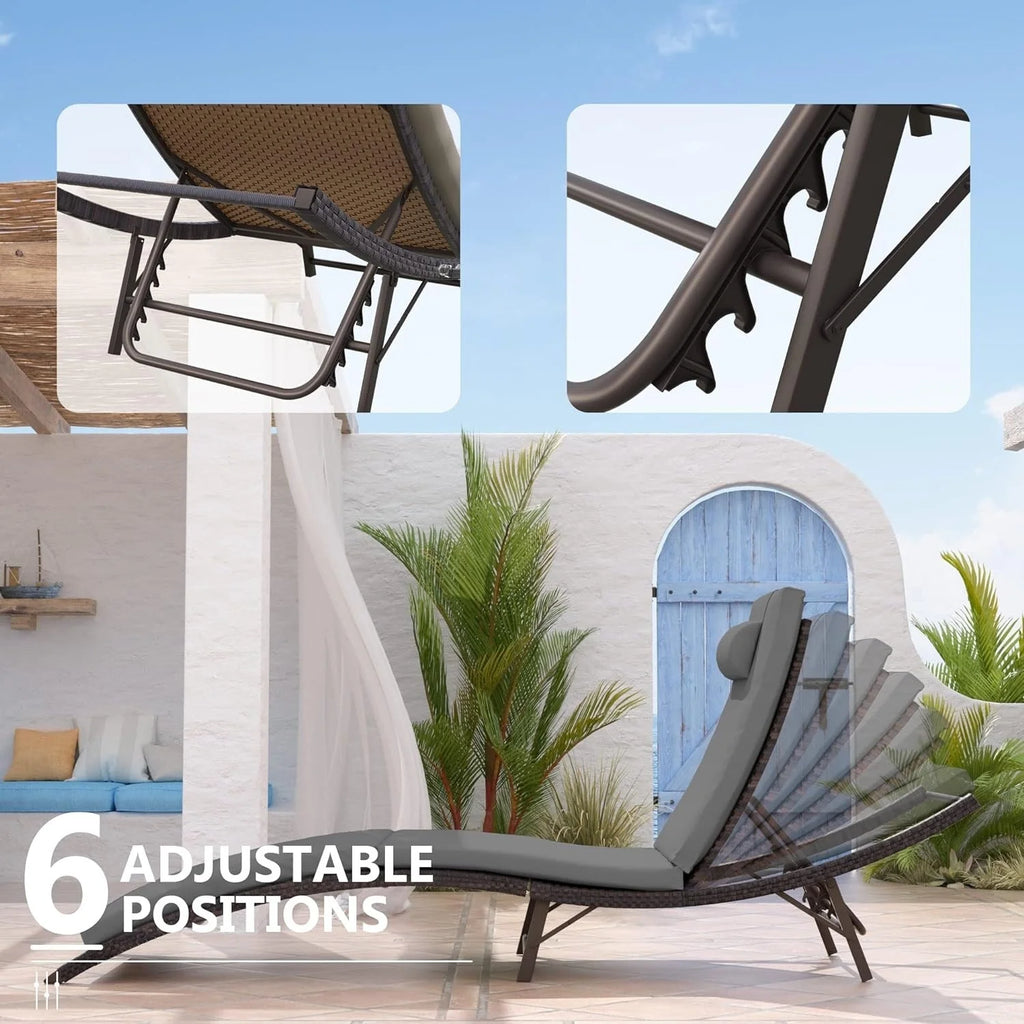 Kullavik 3-PiecesOutdoor Chaise Lounge Set