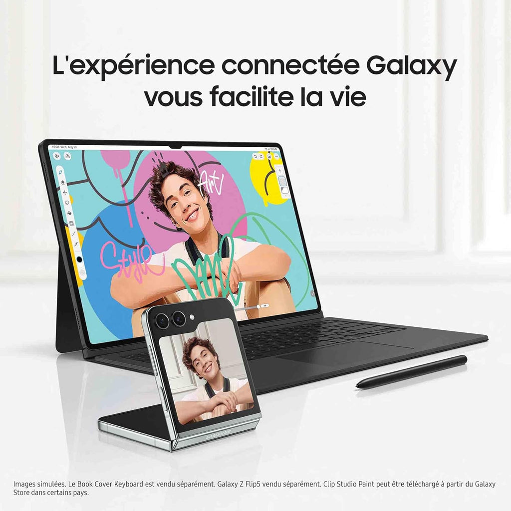 Samsung Galaxy Tab S9 Ultra Tablette avec Galaxy AI, Android, 14.6" 256Go de Stockage, Lecteur MicroSD, 5G, S Pen Inclus, Anthracite