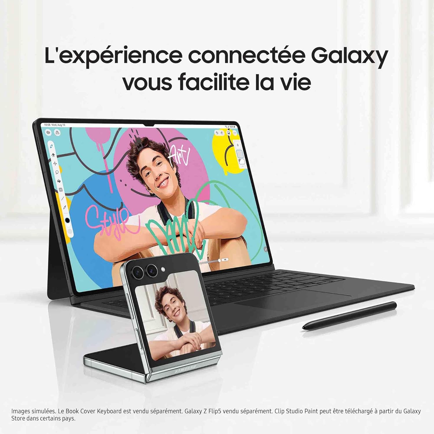 Samsung Galaxy Tab S9 Ultra Tablette avec Galaxy AI, Android, 14.6" 256Go de Stockage, Lecteur MicroSD, 5G, S Pen Inclus, Anthracite