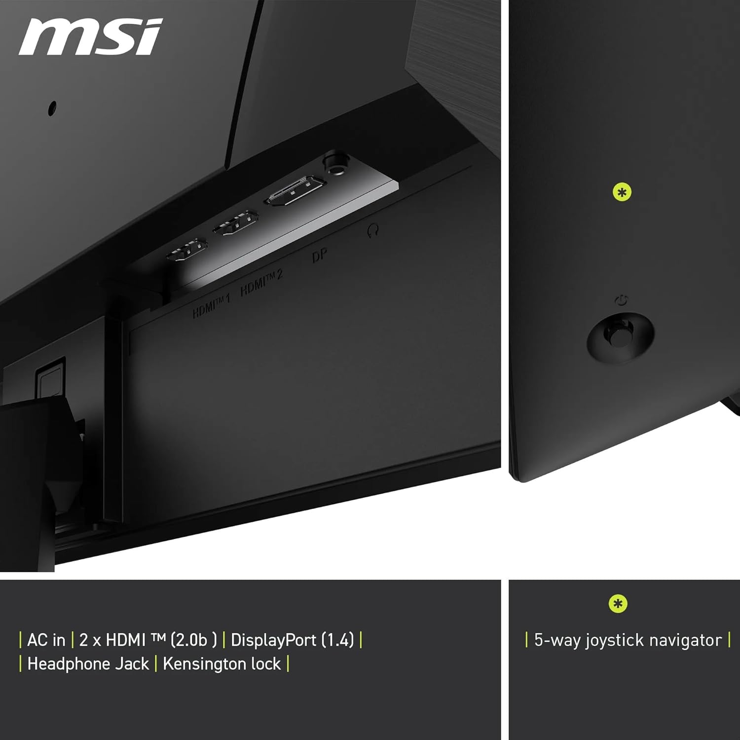 MSI MAG 275QF Écran Gaming 27" WQHD - Dalle Rapid IPS 2560 x 1440, 180 Hz / 0,5 ms (GtG, Min.), Gamme de Couleurs sRGB 101 pour cent, AMD FreeSync, HDR Ready - DisplayPort 1.4, HDMI 2.0b (WQHD 144Hz)