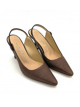 Escarpin Nacrée Yanna / Marron
